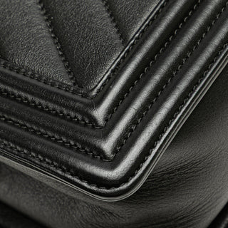 Chanel Medium Calfskin Chevron Boy Flap