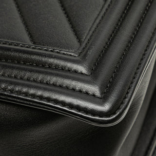 Chanel Medium Calfskin Chevron Boy Flap