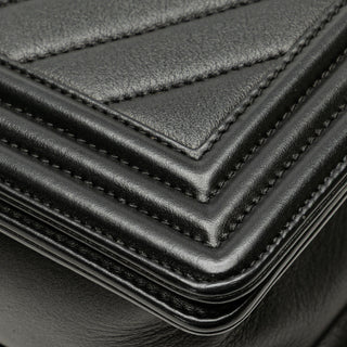 Chanel Medium Calfskin Chevron Boy Flap