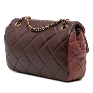 Chanel CC Tricolor Quilted Lambskin Double Flap