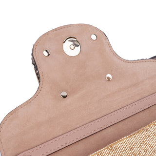 Valentino Small Swarovski Crystal Embroidered Vlogo Loco Satchel