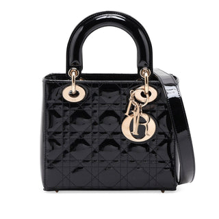 Dior Small Patent Cannage Lady Dior