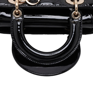 Dior Small Patent Cannage Lady Dior