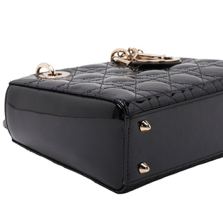 Dior Small Patent Cannage Lady Dior