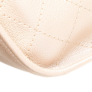 Chanel Metallic Calfskin Quilted Jungle Stroll Hobo