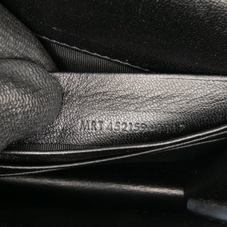 Ysl Croc Embossed Leather Monogram Kate Tassel Wallet on Chain