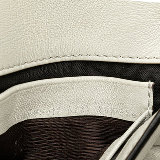 Fendi Mini Zucca Embossed Leather Baguette Satchel