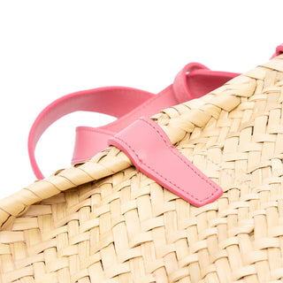 Celine Teen Triomphe Raffia Panier Tote