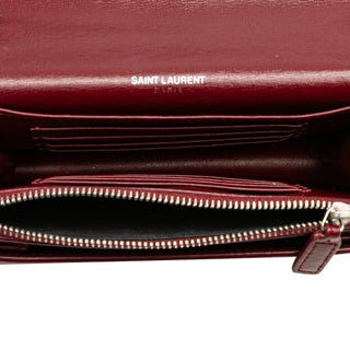 Ysl Calfskin Monogram Sunset Chain Wallet