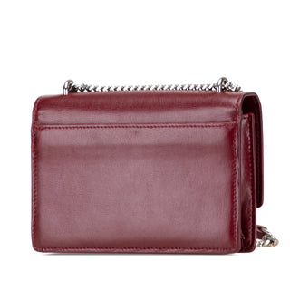 Saint Laurent Mini Calfskin Monogram Sunset Wallet on Chain