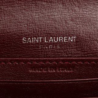 Saint Laurent Mini Calfskin Monogram Sunset Wallet on Chain