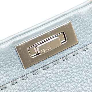 Fendi Medium Leather Whipstitch Peekaboo Satchel