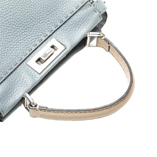 Fendi Medium Leather Whipstitch Peekaboo Satchel