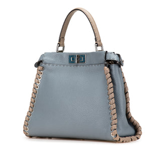 Fendi Medium Leather Whipstitch Peekaboo Satchel