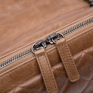 Chanel Medium Glazed Calfskin Duo Color Flap