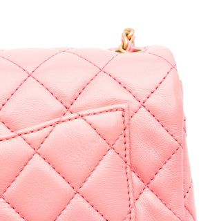 Chanel Mini Rectangular Classic Lambskin Pearl Crush Single Flap