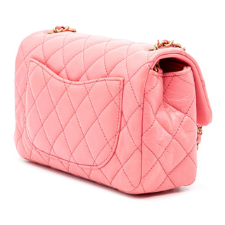 Chanel Mini Rectangular Classic Lambskin Pearl Crush Single Flap