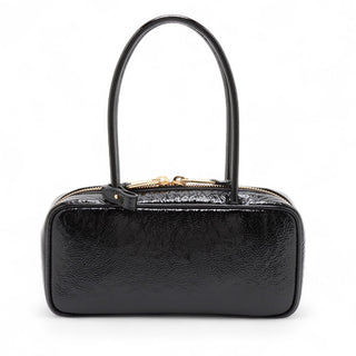 Miu Miu Small Naplak Patent Logo Beau Handbag