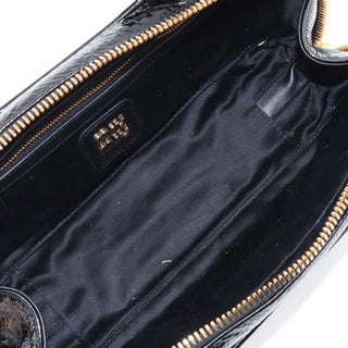 Miu Miu Small Naplak Patent Logo Beau Handbag