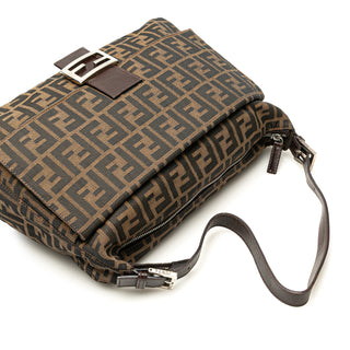 Fendi Zucca Canvas Shoulder Bag