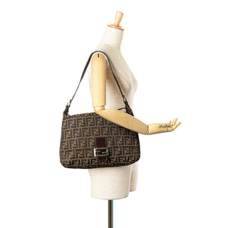 Fendi Zucca Canvas Shoulder Bag
