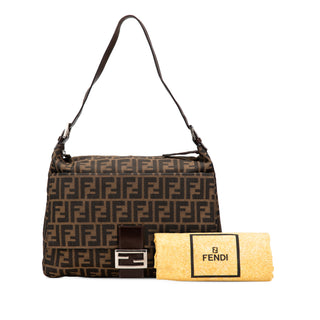 Fendi Zucca Canvas Shoulder Bag