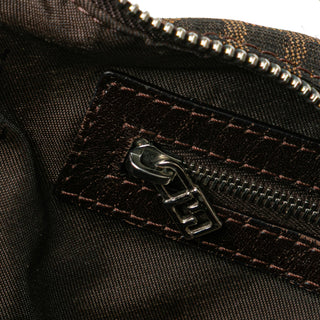 Fendi Zucca Canvas Shoulder Bag
