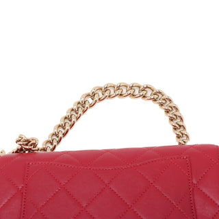 Chanel CC Quilted Lambskin and Tweed Single Flap