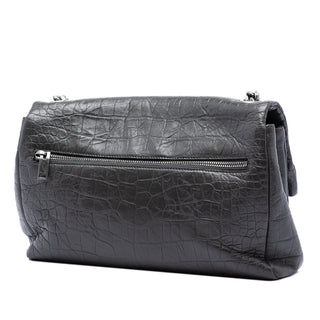 Saint Laurent Medium Croc Embossed Calfskin Monogram West Hollywood Crossbody