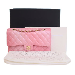 Chanel Medium Classic Iridescent Lambskin Double Flap