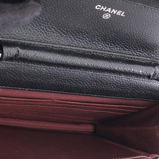 Chanel CC Quilted Caviar Wallet on Chain