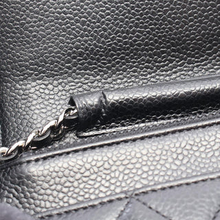 Chanel CC Quilted Caviar Wallet on Chain