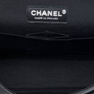 Chanel Medium Classic Tweed and Caviar Double Flap