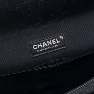 Chanel Medium Classic Tweed and Caviar Double Flap