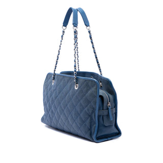 Chanel Quilted Caviar French Riviera Tote