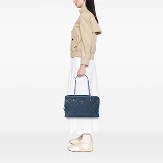 Chanel Quilted Caviar French Riviera Tote