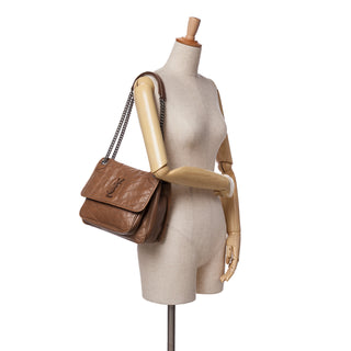 Ysl Medium Crinkled Calfskin Niki Bag