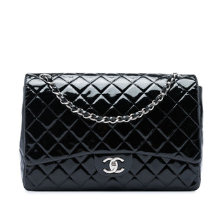 Chanel Maxi Classic Patent Double Flap