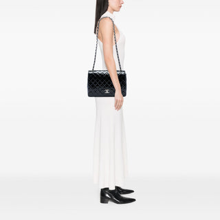 Chanel Maxi Classic Patent Double Flap