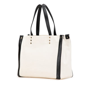 Valentino Small Canvas Rockstud VLTN Tote