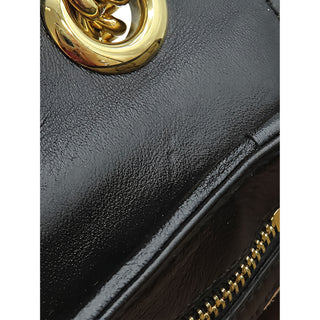 Gucci Large GG Marmont Matelasse Diagonal GG Canvas and Leather Shoulder Bag