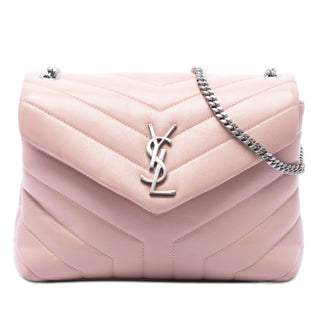 Saint Laurent Small Matelasse Calfskin Monogram LouLou Shoulder Bag
