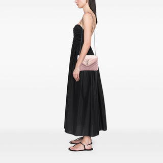 Saint Laurent Small Matelasse Calfskin Monogram LouLou Shoulder Bag