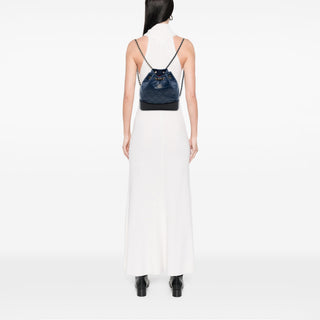Chanel Small Bicolor Quilted Aged Calfskin Gabrielle Backpack