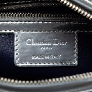 Dior Medium Ombre Metallic Patent Microcannage Lady Dior