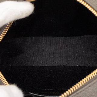 Saint Laurent Chevron Grain de Poudre Round Vinyle Camera Bag
