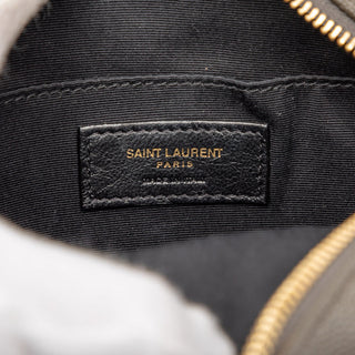 Saint Laurent Chevron Grain de Poudre Round Vinyle Camera Bag
