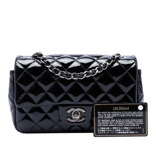 Chanel Mini Rectangular Classic Patent Single Flap
