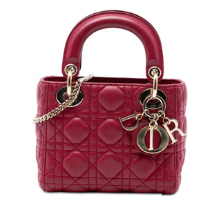 Dior Mini Lambskin Cannage Lady Dior