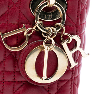 Dior Mini Lambskin Cannage Lady Dior